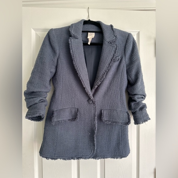 cinq a sept | Jackets & Coats | Cinq A Sept Blue Blazer With Notched ...